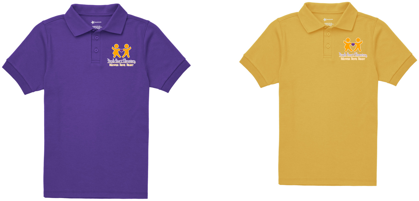 Purple Heart Boys Cotton Polo