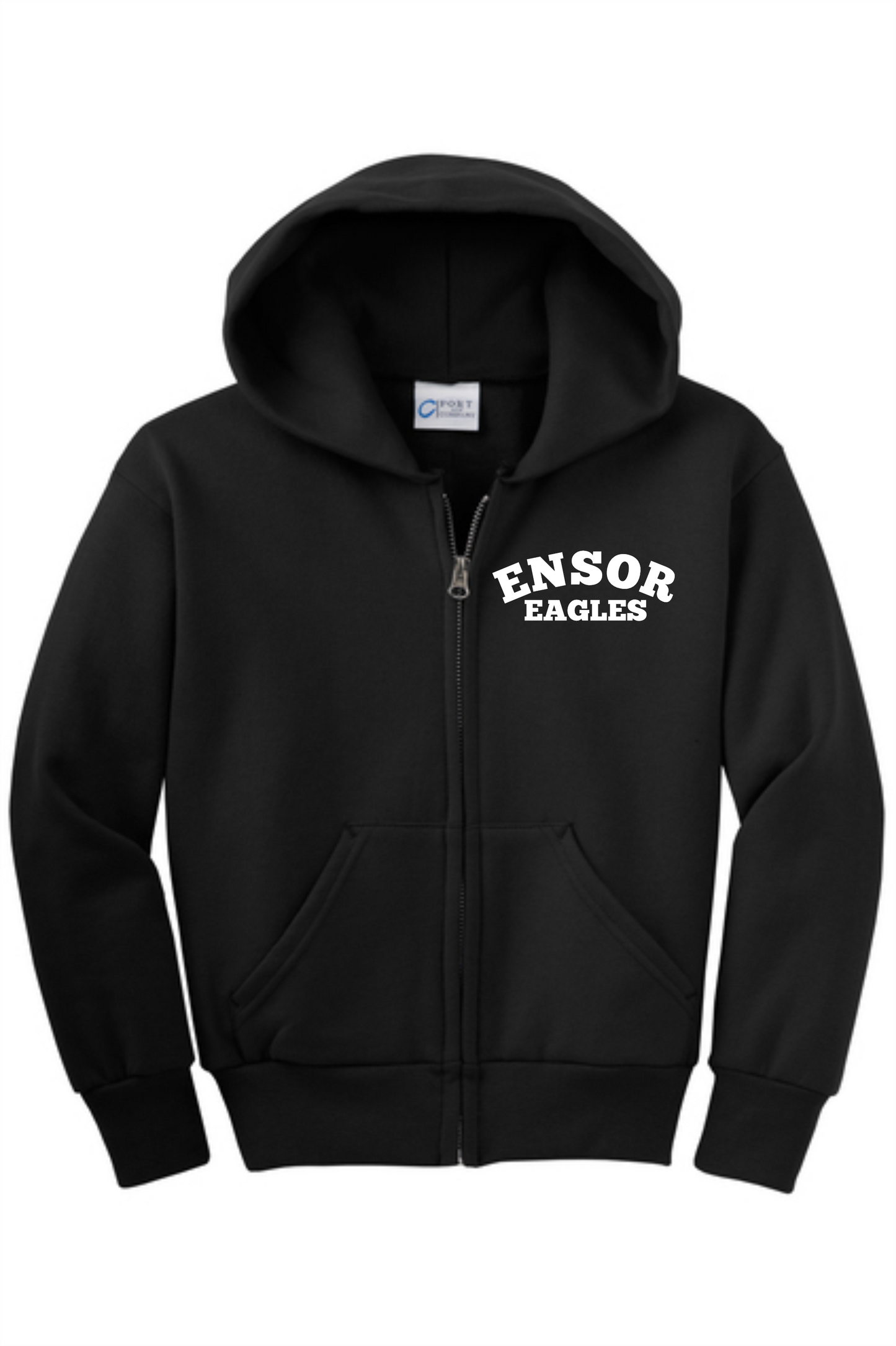 Ensor School 8th Grade Black Zipper Hoodie