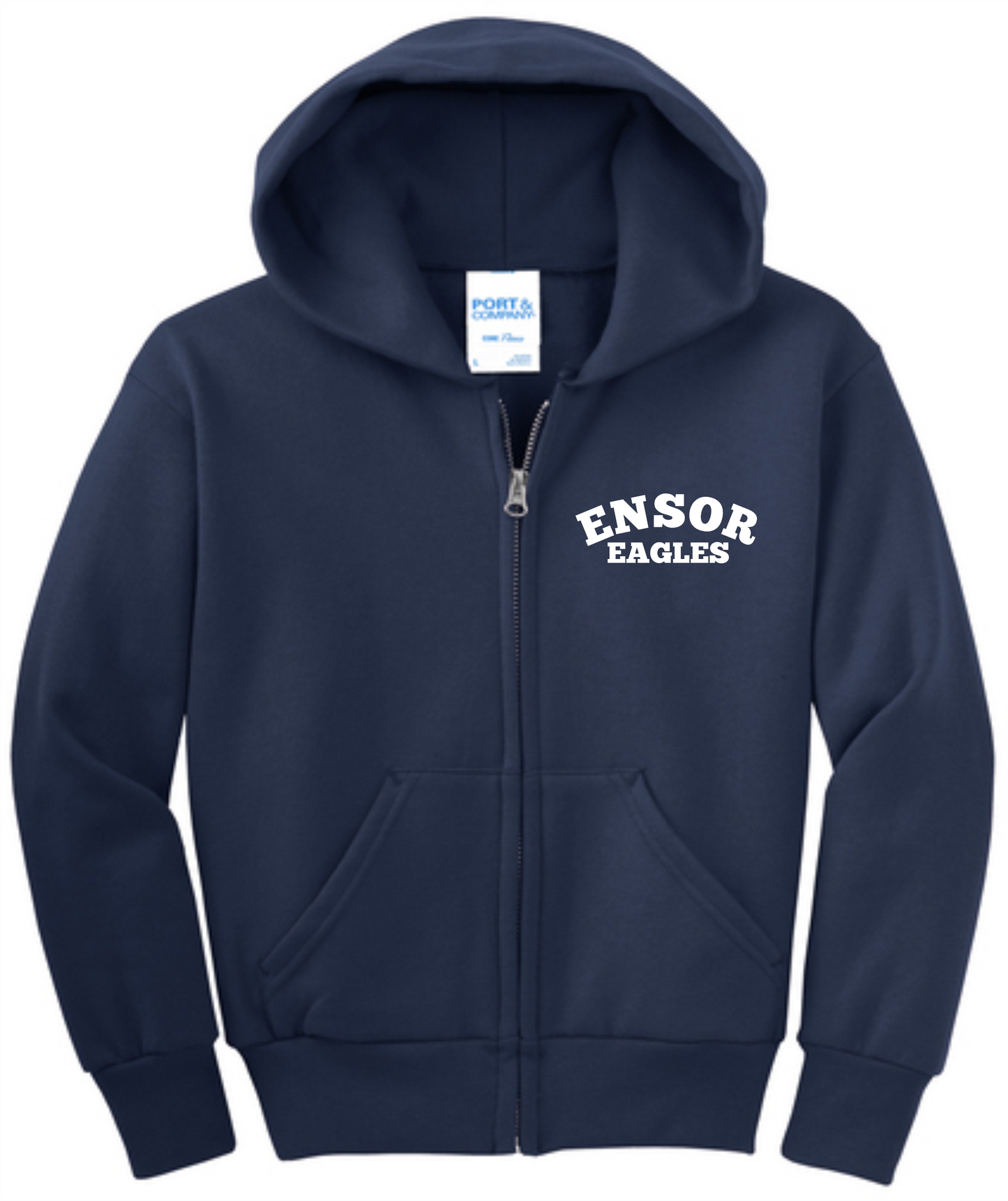 Ensor School 6th Grade Navy Zipper Hoodie