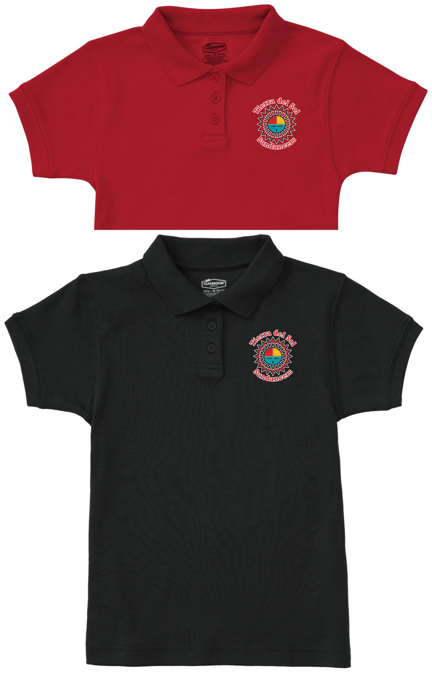 Tierra Del Sol Girls Dry Fit Polos (GRADES: Kinder through 5th)