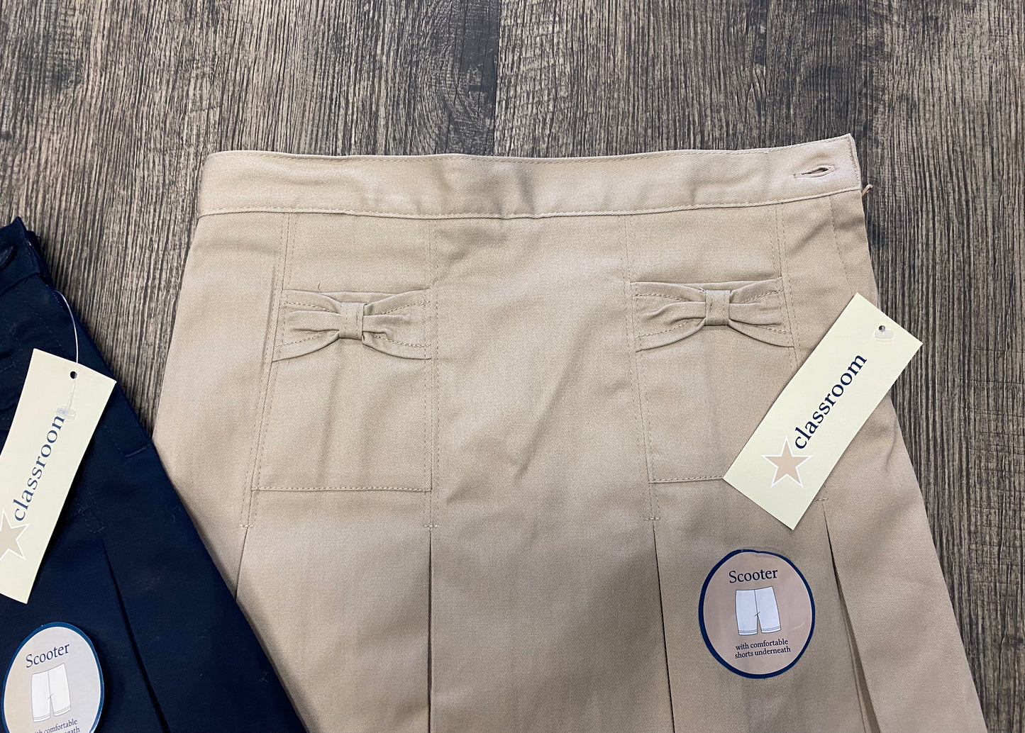 Girls Classroom Brand Skort with Bow Design