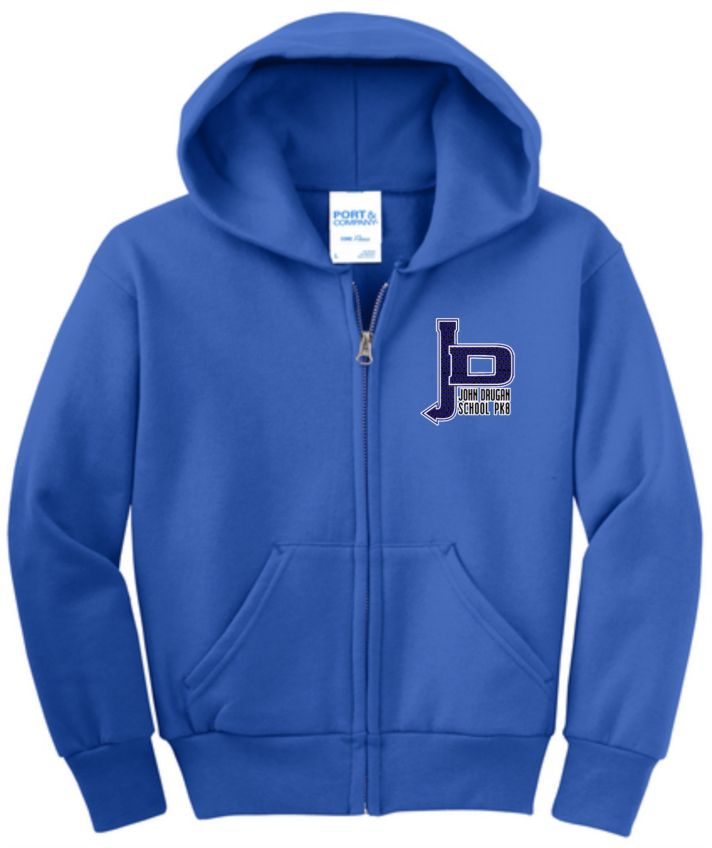 JD School Cotton Zipper Hoodies