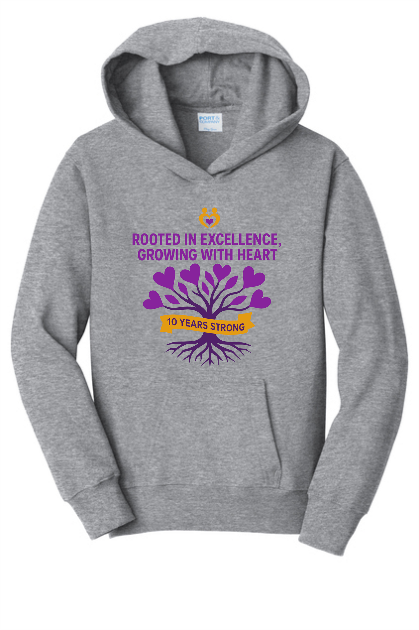 Purple Heart 25-26 Gray Spirit Hoodie