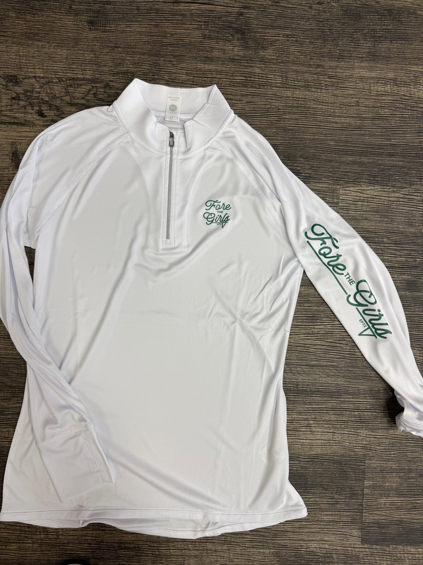 FTG 1/4 Zip White