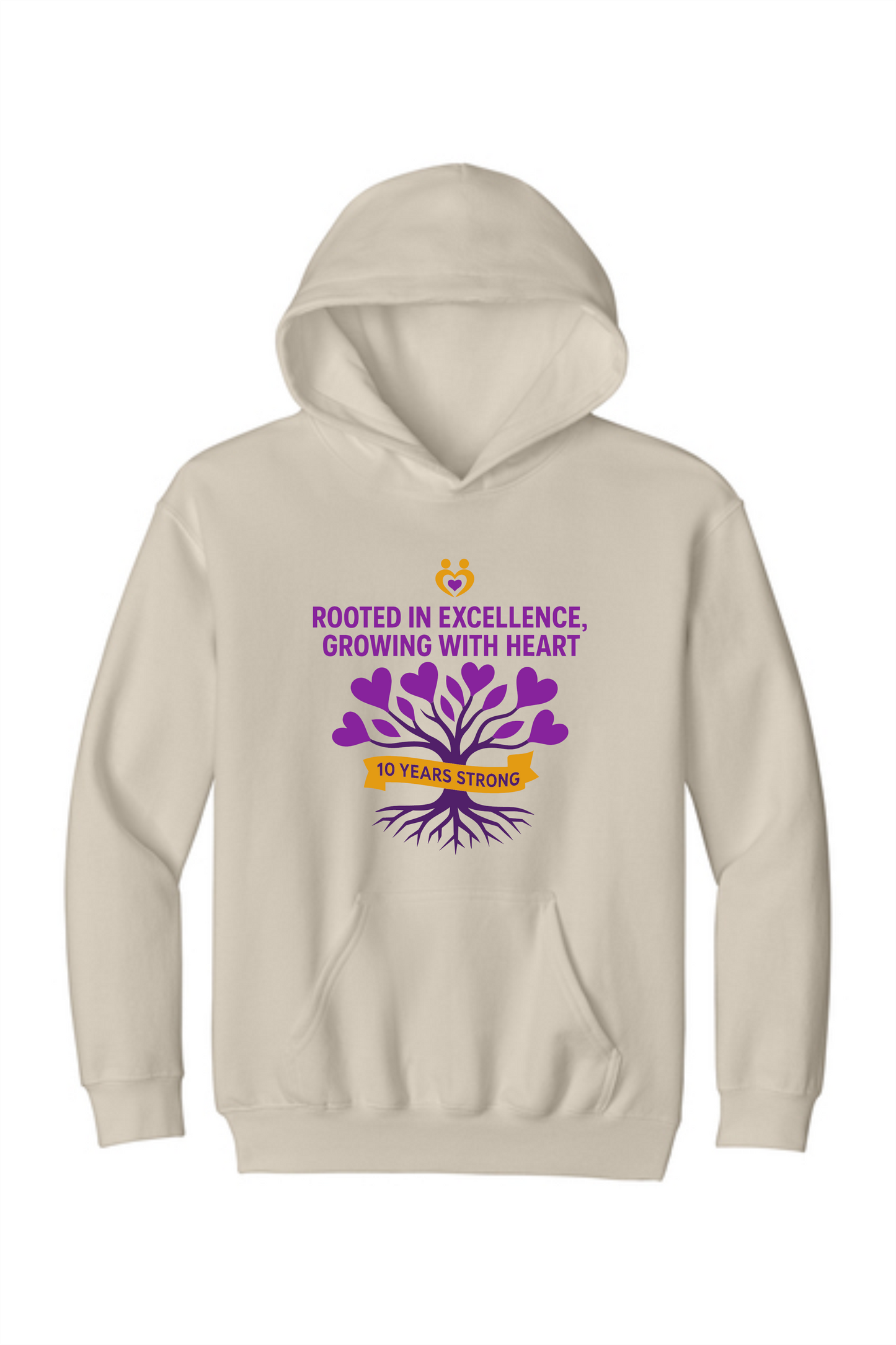 Purple Heart 25-26 Biege Spirit Hoodie