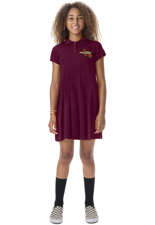 Reyes School Girls Maroon Dress
