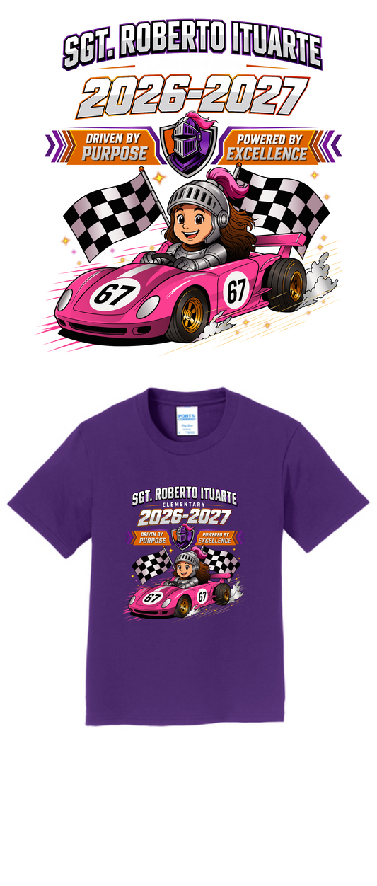 Ituarte Spirit Shirt- Girls Race Car Driver