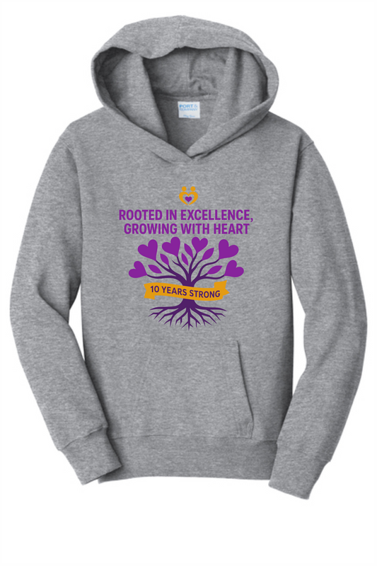 Purple Heart 25-26 Gray Spirit Hoodie